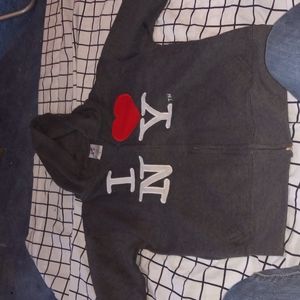 New York Tourist Zip Up Sweater (Dark Grey) (S)